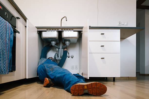 Professional Emergency Plumber technician working in Little Chute, WI